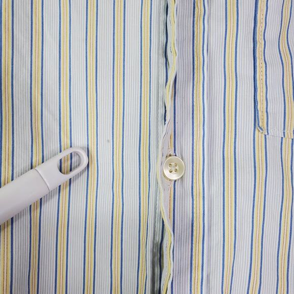 Abercrombie & Fitch Shirt Mens Mens Large Muscle Blue Long Sleeve Button Up - Picture 4 of 7